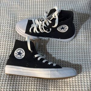 Converse Black and White High-Top Sneakers